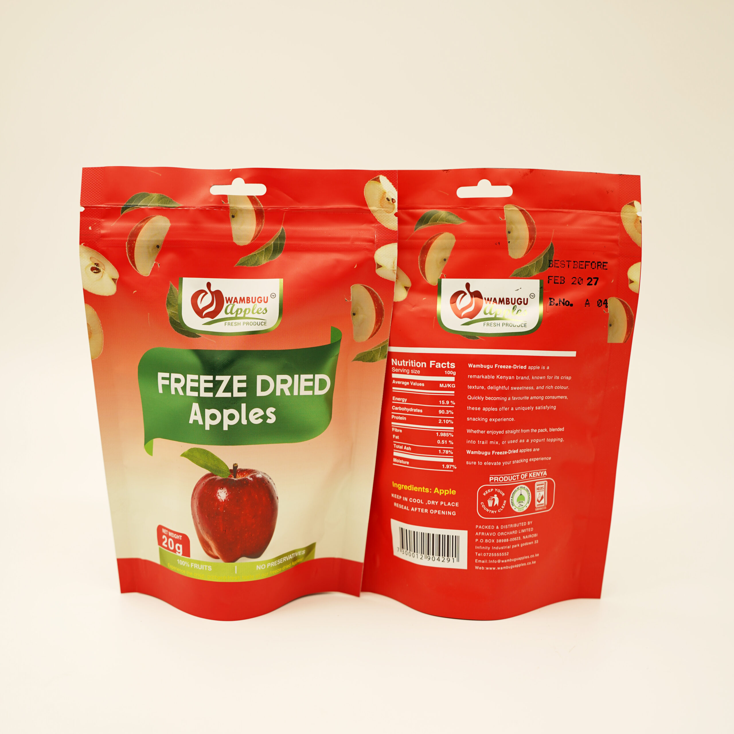 Freeze Dried Apple 20g